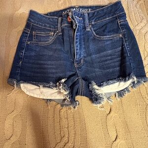 American Eagle Outfitters Dark Blue Jean Shorts